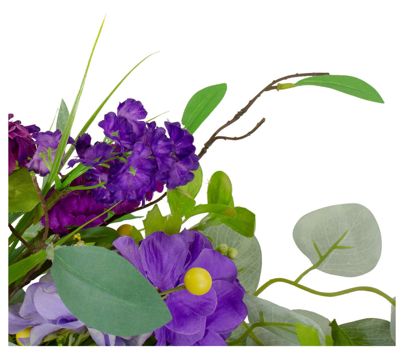 Northlight Eucalyptus & Hydrangea Berry Spring Wreath 23" — View 5