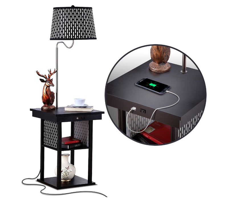 Brightech Madison 56" LED Shelf Table Lamp — View 3