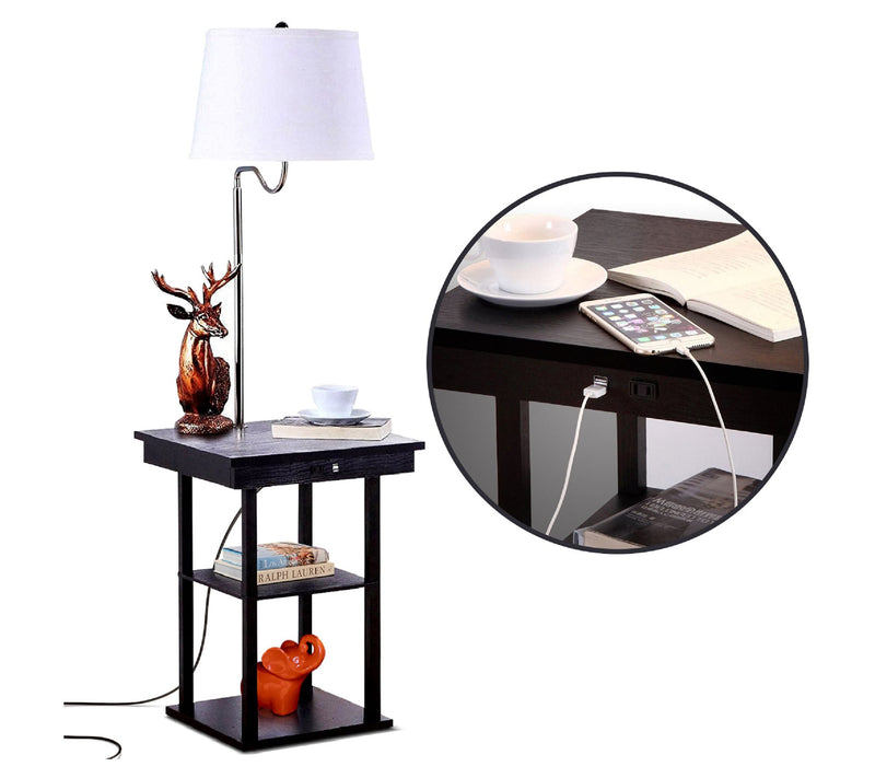 Brightech Madison 56" LED Shelf Table Lamp — View 12