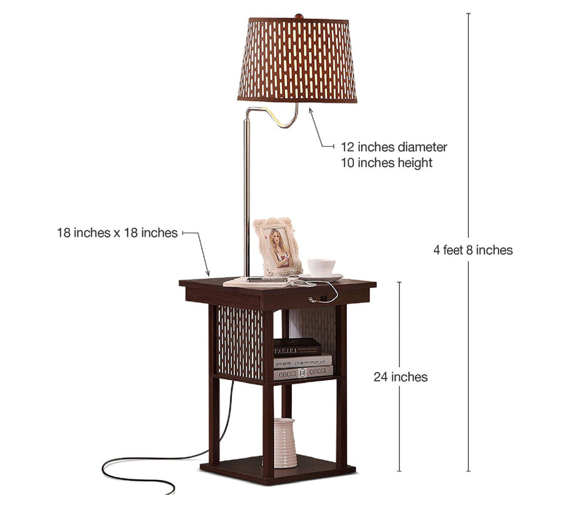 Brightech Madison 56" LED Shelf Table Lamp — View 9