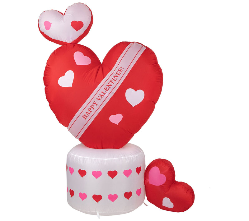 Northlight 5' Inflatable Lighted Valentine's Day Heart Decor — Main view