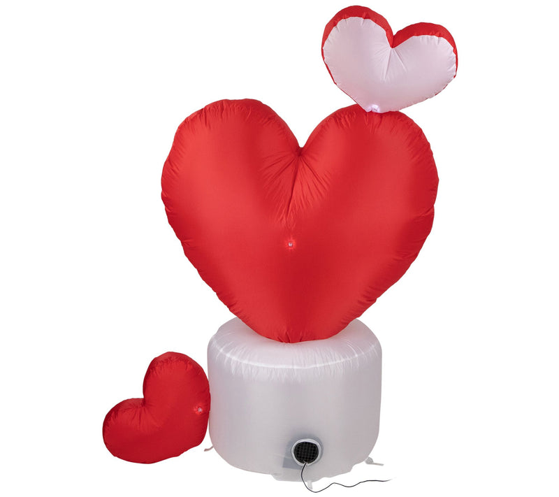 Northlight 5' Inflatable Lighted Valentine's Day Heart Decor — View 5