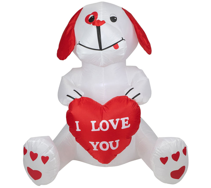 Northlight 4' Inflatable Lighted Valentine's Day Doggie Decor — View 3