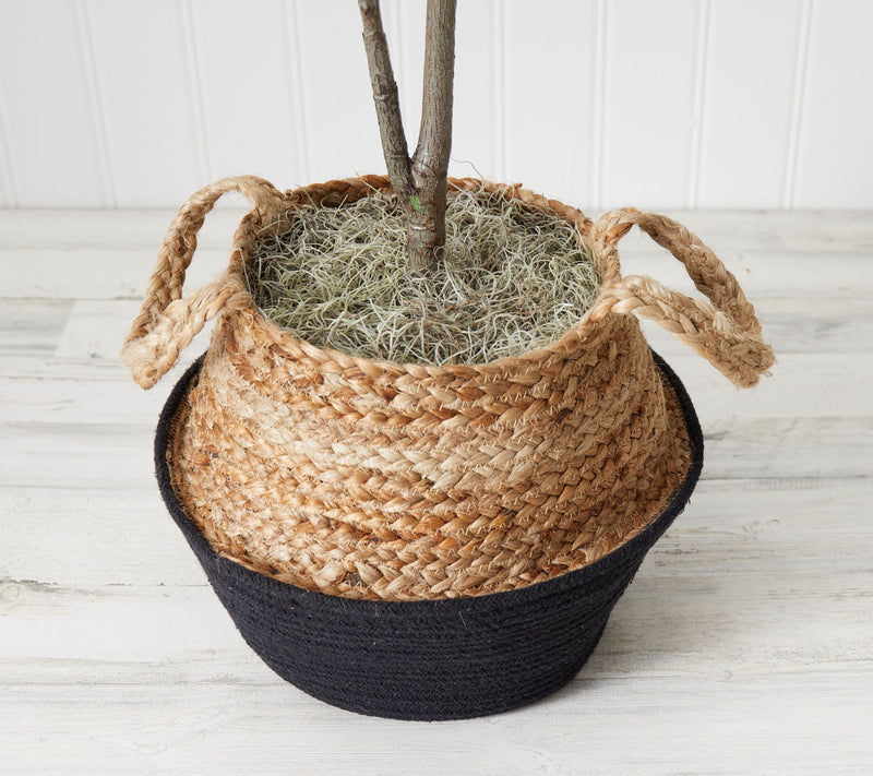 Nearly Natural 3' Faux Fiddle Leaf Fig Tree w/ Basket DIY Kit — View 13