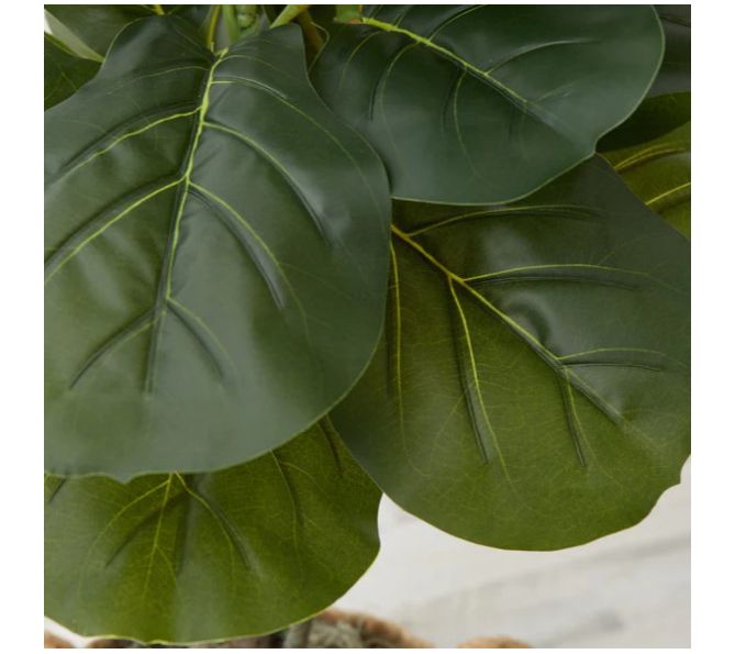 Nearly Natural 3' Faux Fiddle Leaf Fig Tree w/ Basket DIY Kit — View 8