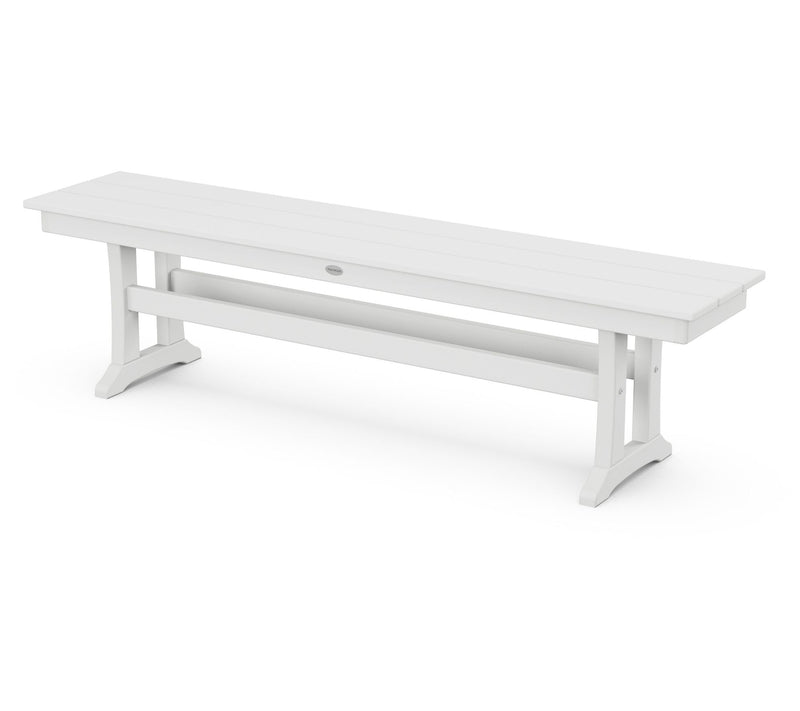POLYWOOD Farmhouse Trestle 65" Bench — View 15