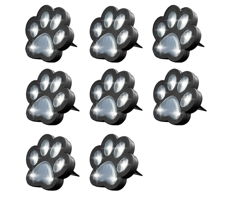 Bell + Howell 6 LED Outdoor Solar Powered Paw Dsk Lights 8pk — View 4