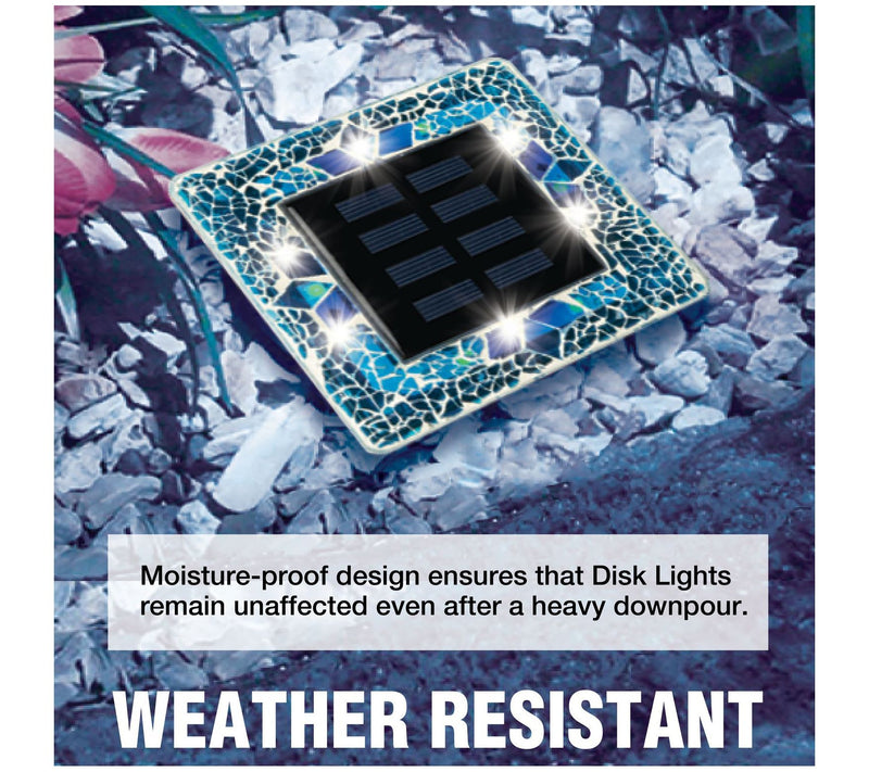 Bell + Howell Solar Square Mosaic Disk Lights,et of 4 — View 11