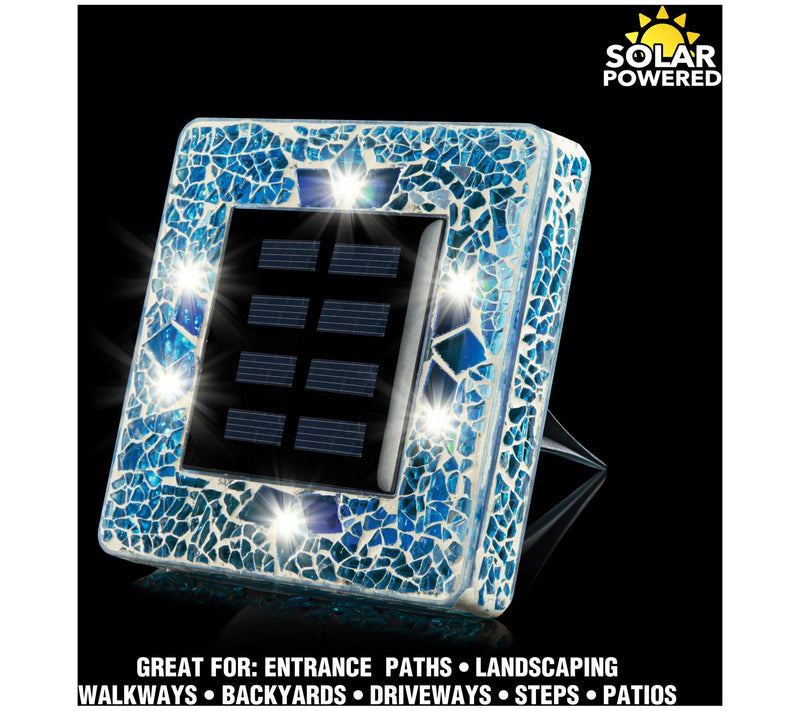 Bell + Howell Solar Square Mosaic Disk Lights,et of 4 — View 9