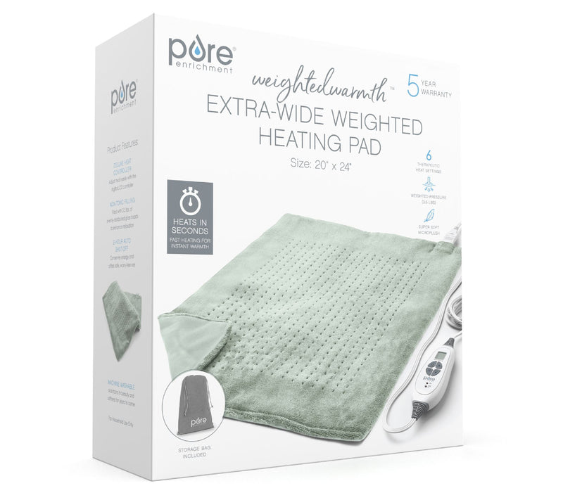 Pure Enrichment Weighted Warmth Extra Wide Heat ing Pad — View 10