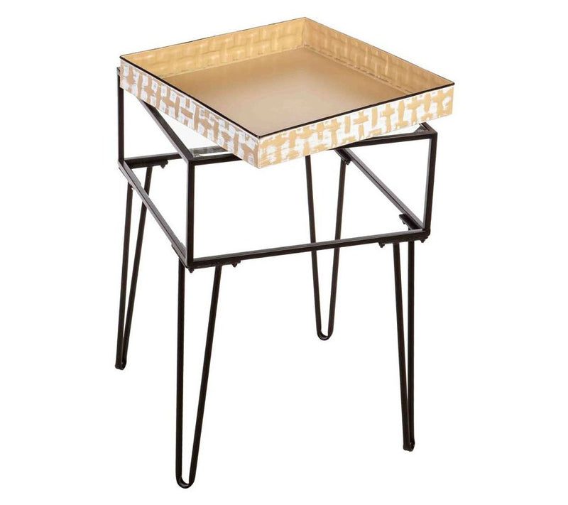 Barbara King 26 " Metal Glass P otting Table wi th Planter Dish — View 7