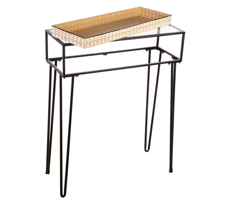 Barbara King 35" Metal & Glass Potting Table & Planter Dish — View 6