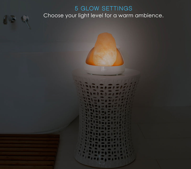 Pure Enrichment PureGlow Himalayan Salt Lamp & Diffuser — View 6