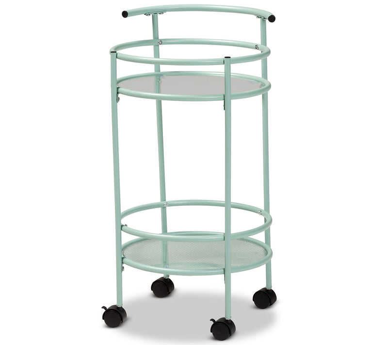 Newell Finished Metal 2-Tier Kitchen Cart — Main view