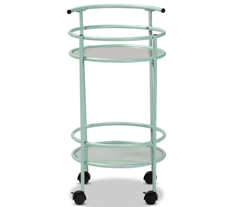 Newell Finished Metal 2-Tier Kitchen Cart — View 4