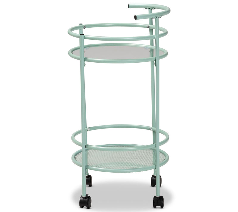 Newell Finished Metal 2-Tier Kitchen Cart — View 5