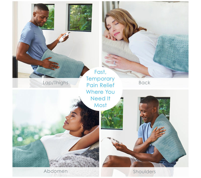 Pure Enrichment XXL Ultra-Wide MicroplushHeating Pad — View 6