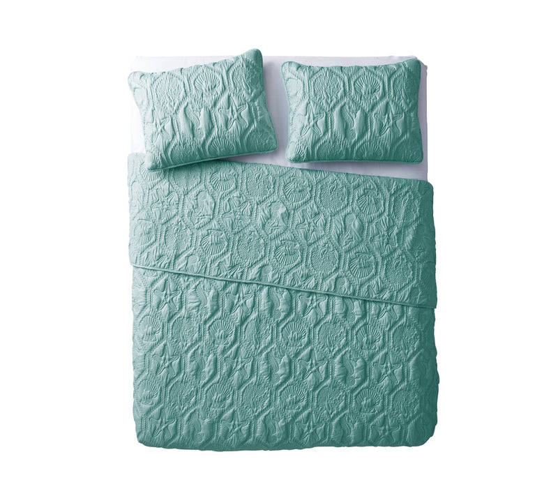 VCNY Home Shore Embossed Quilt Set, King — View 14