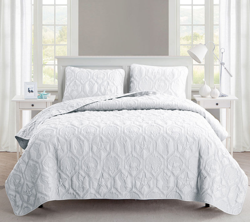 VCNY Home Shore Embossed Quilt Set, King — View 11