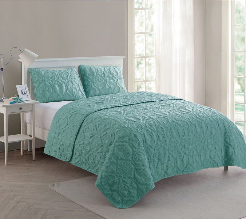 VCNY Home Shore Embossed Quilt Set, King — View 12