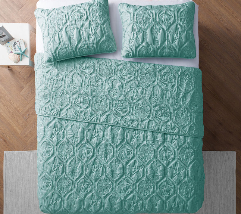 VCNY Home Shore Embossed Quilt Set, King — View 13
