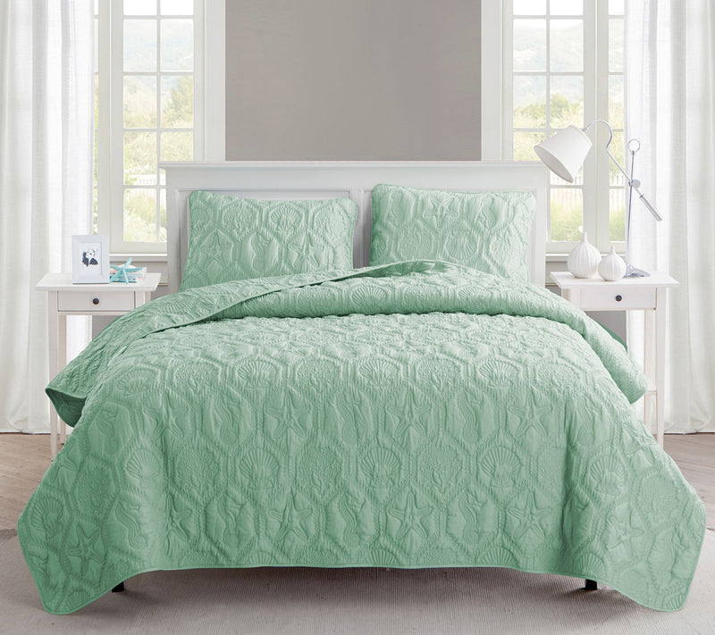 VCNY Home Shore Embossed Quilt Set, Queen — View 5