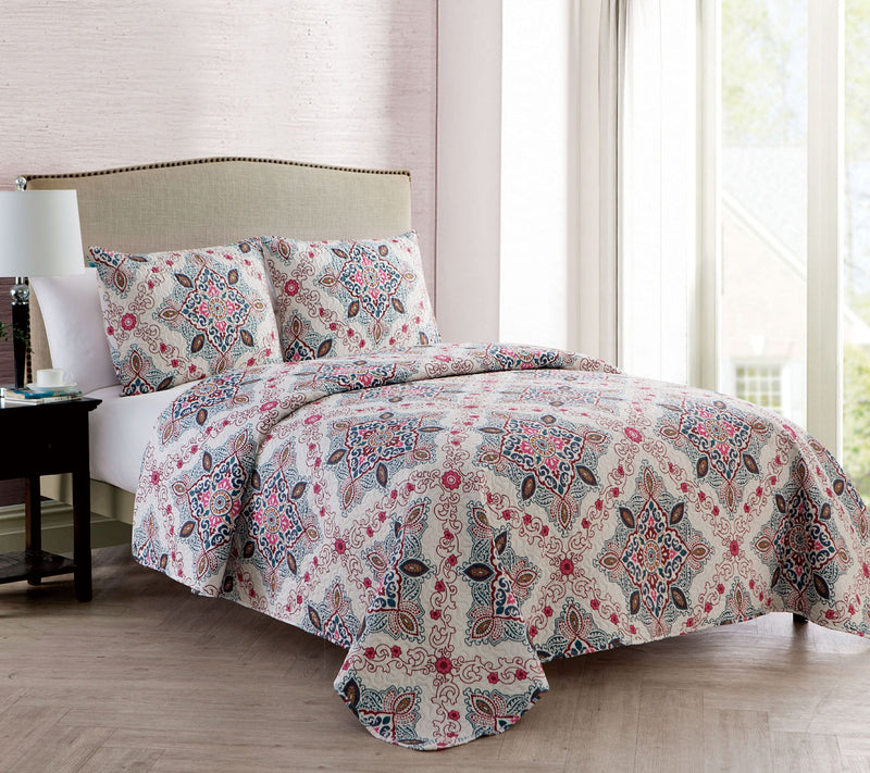 VCNY Home Wyndham Medallion Quilt Set, King — View 4