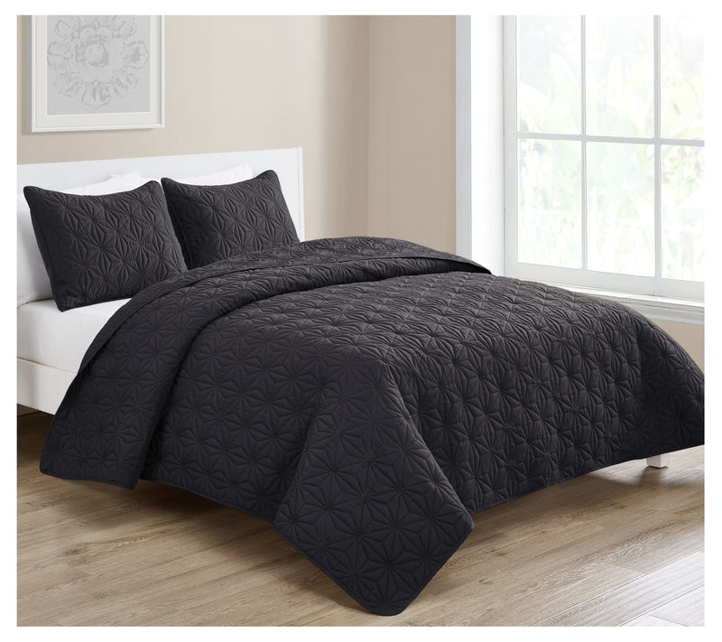 VCNY Home Kaleidoscope Embossed Quilt Set, King — View 8