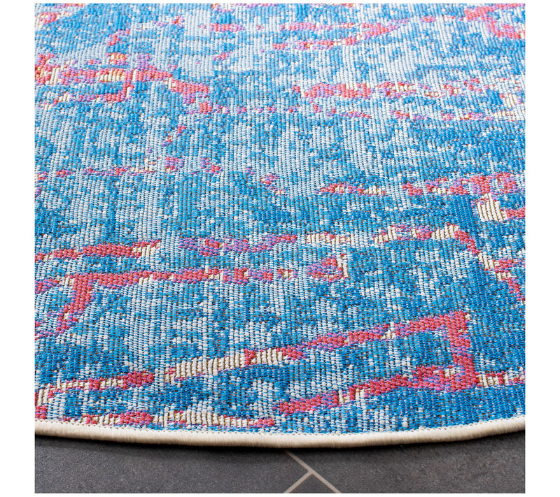 Safavieh Summer 408 Outdoor 6'7" x 6'7" Round Rug — View 4