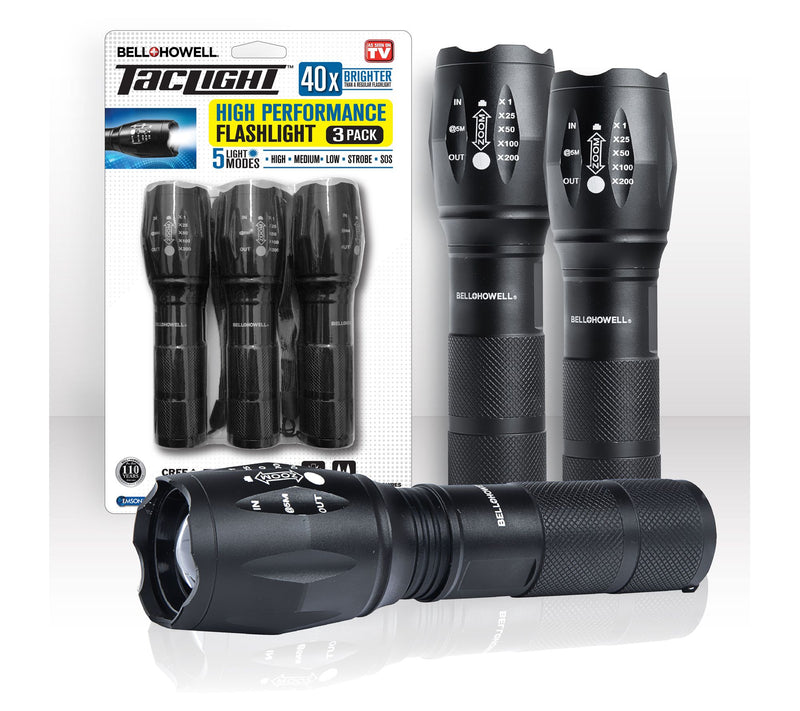 Bell + Howell Taclight High Performance Flashlights 3 Pack — Main view