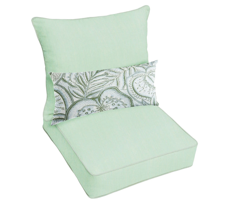 23x25x5 Sunbrella Deep Seating Set w Sensibility Spring Lumbar — Main view
