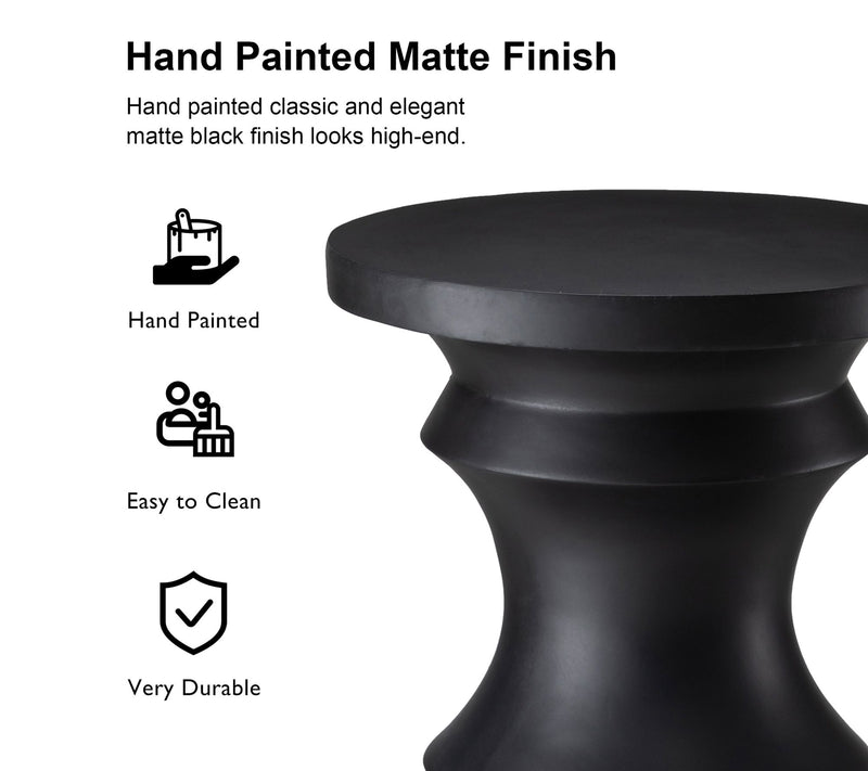 Glitzhome MultiFunctional Chess Inspired GardenStool or Stand — View 9