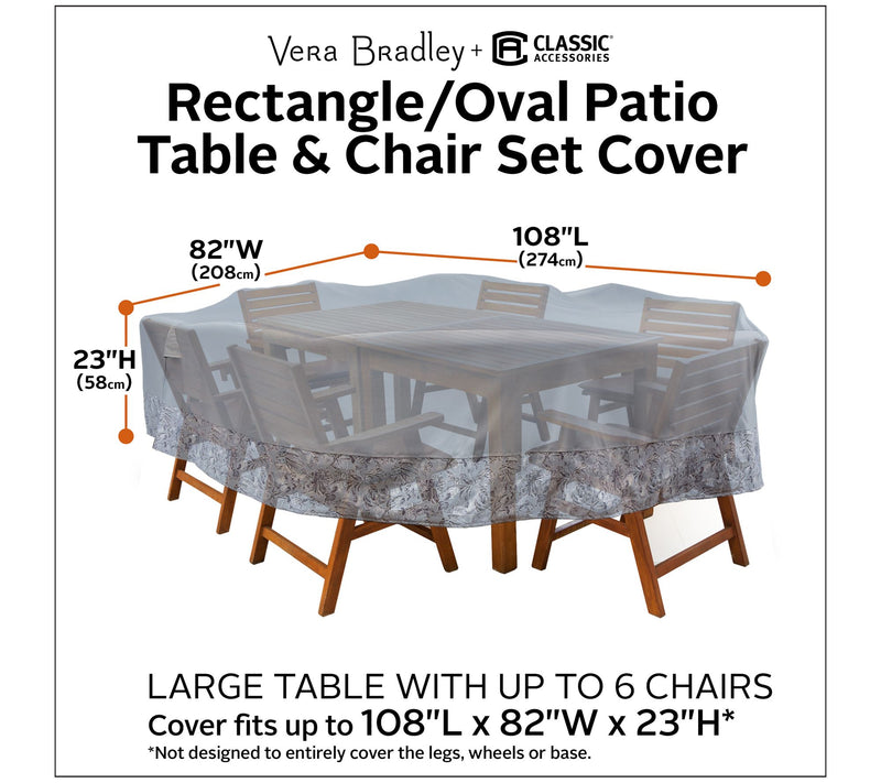 Vera Bradley Rectangle/Oval Table/Chair Cover — View 5