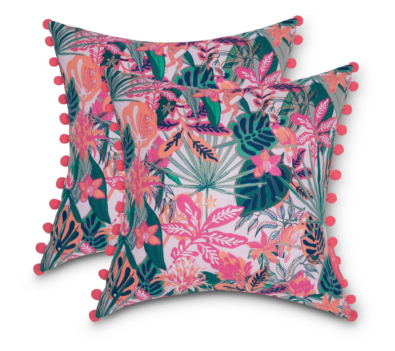 Vera Bradley Accent Pillow w/Poms S/2 18x18 — View 3