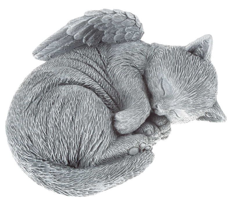 Pure Garden Peaceful Sleeping Kitten Angel Statue — View 7