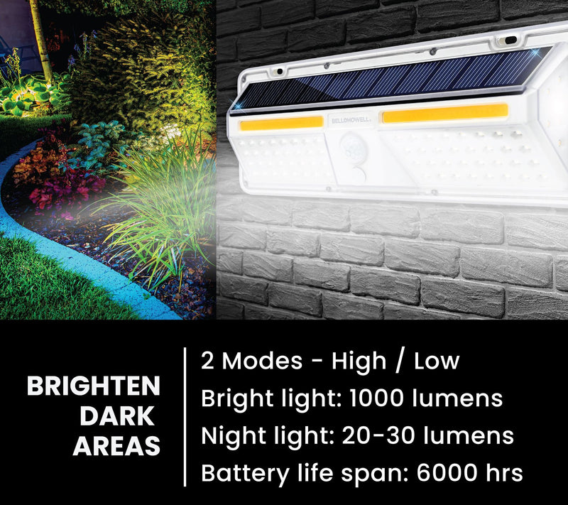 Bell +Howell Bionic Solar Motion Sensor Security Wall Light XL — View 6