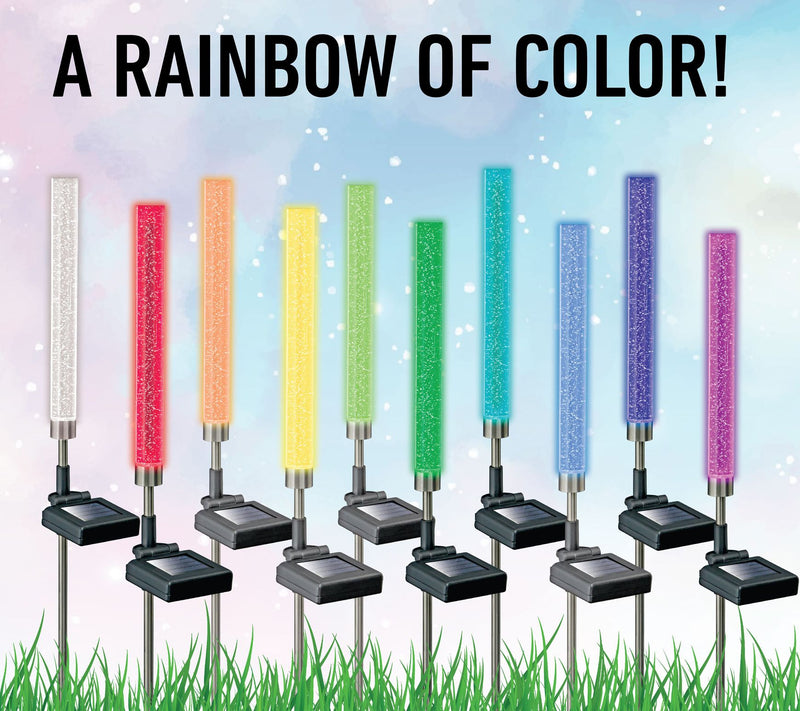 Bell + Howell Solar Powered Color Changing Glimmer Sticks 4pk — View 5