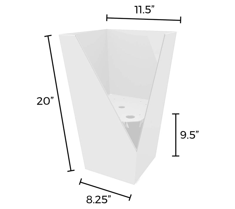 Bloem Finley Tall Tapered Square Planter 20" — View 6