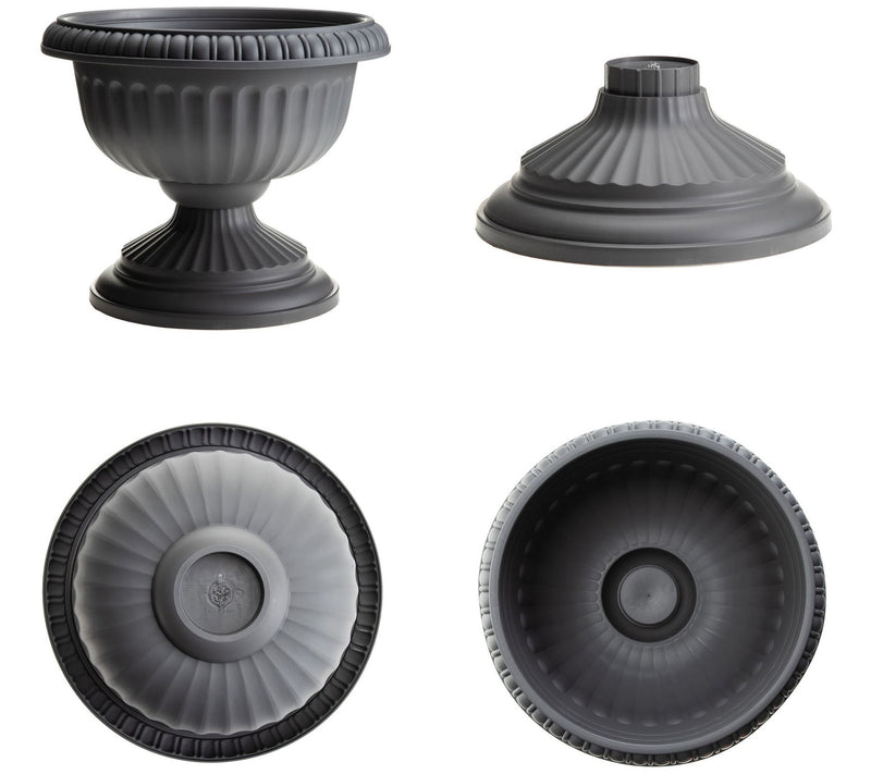 Bloem Grecian Pedestal Urn Planter 18" — View 9