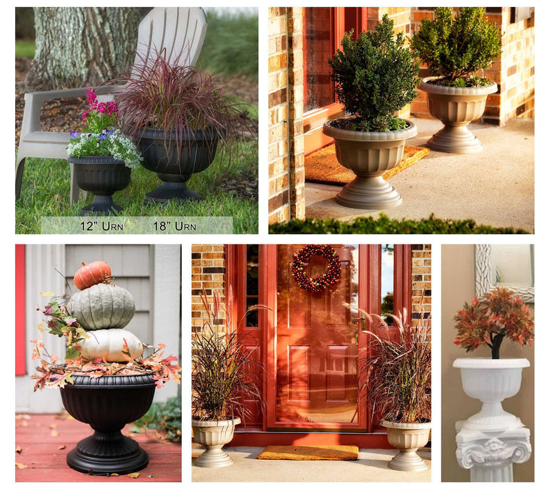 Bloem Grecian Pedestal Urn Planter 18" — View 11