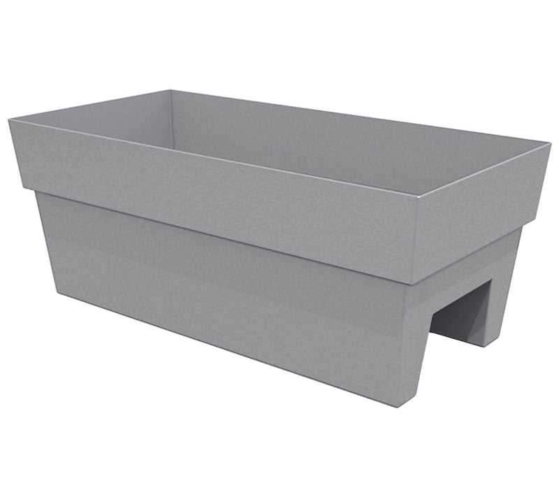 Bloem Finley Deck Rail Rectangle Planter: 24" — View 5