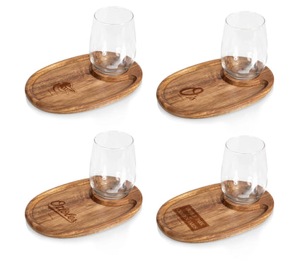 Toscana MLB Wine Appetizer 4 Plate Set