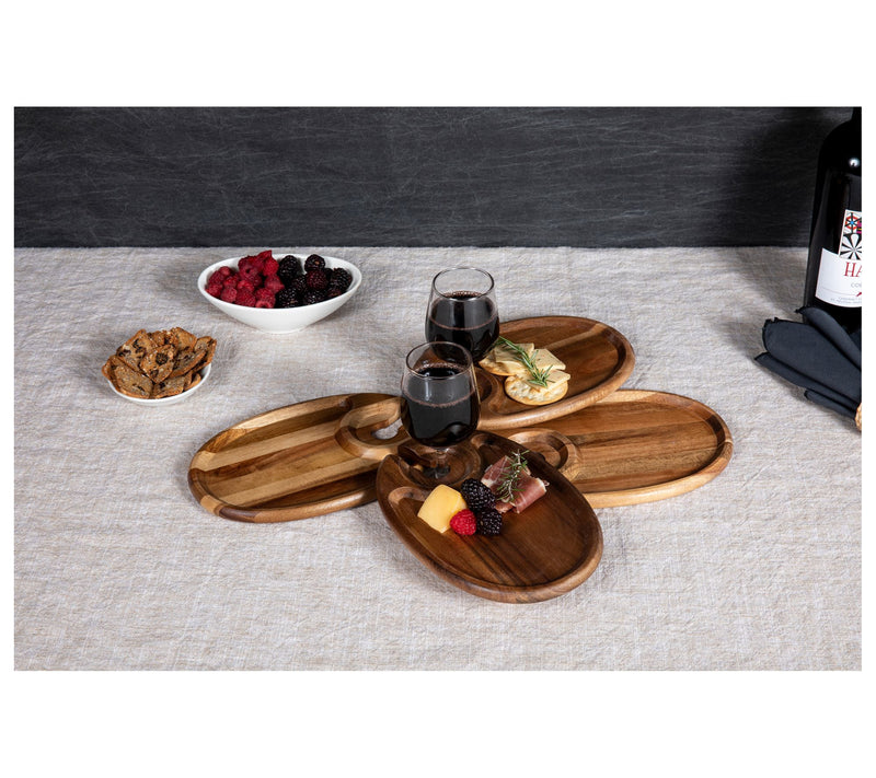 Toscana MLB Wine Appetizer 4 Plate Set — View 5