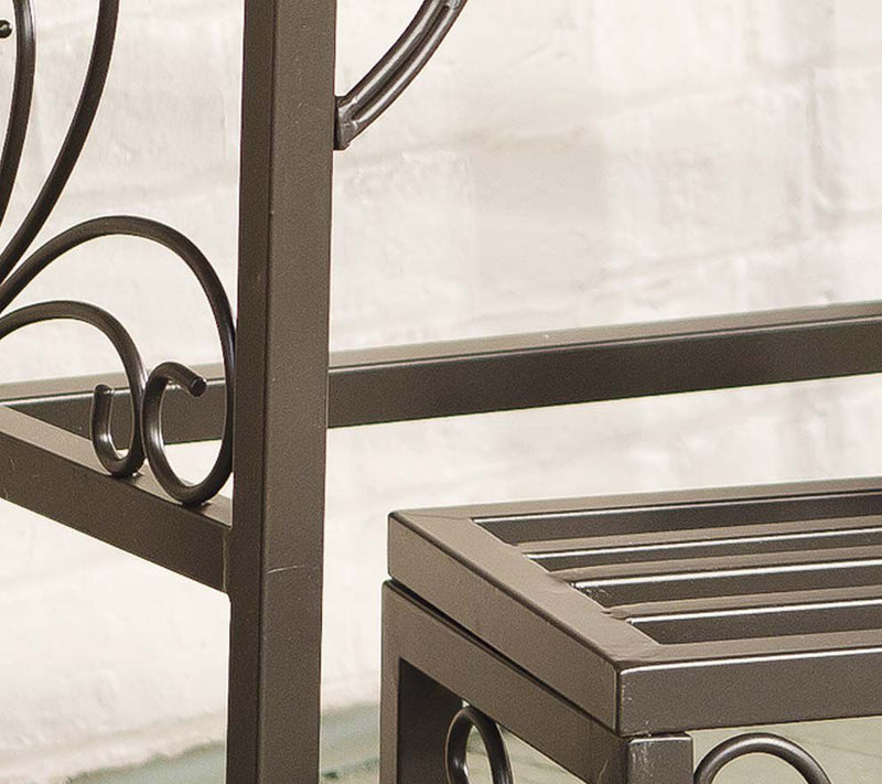 Evergreen Nesti ng Metal Plant Stands with Scr ollwork, Set of — View 7