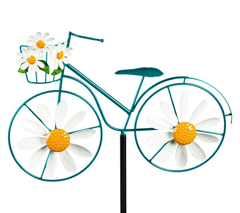 Evergreen Metal Bicycle Spinner Garden Stake — View 7
