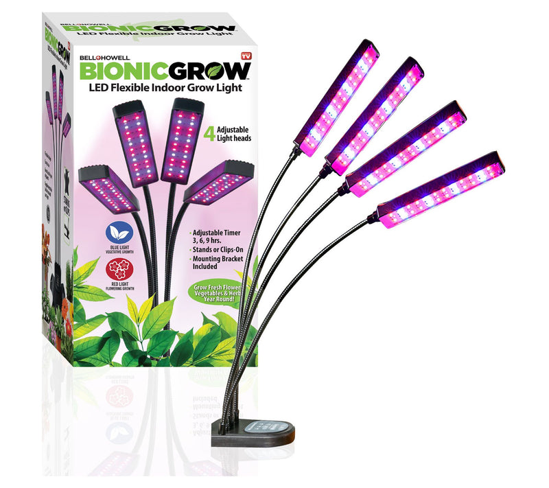Bell + Howell Bionic Grow Flexible Indoor GrowLight 4 Heads — Main view
