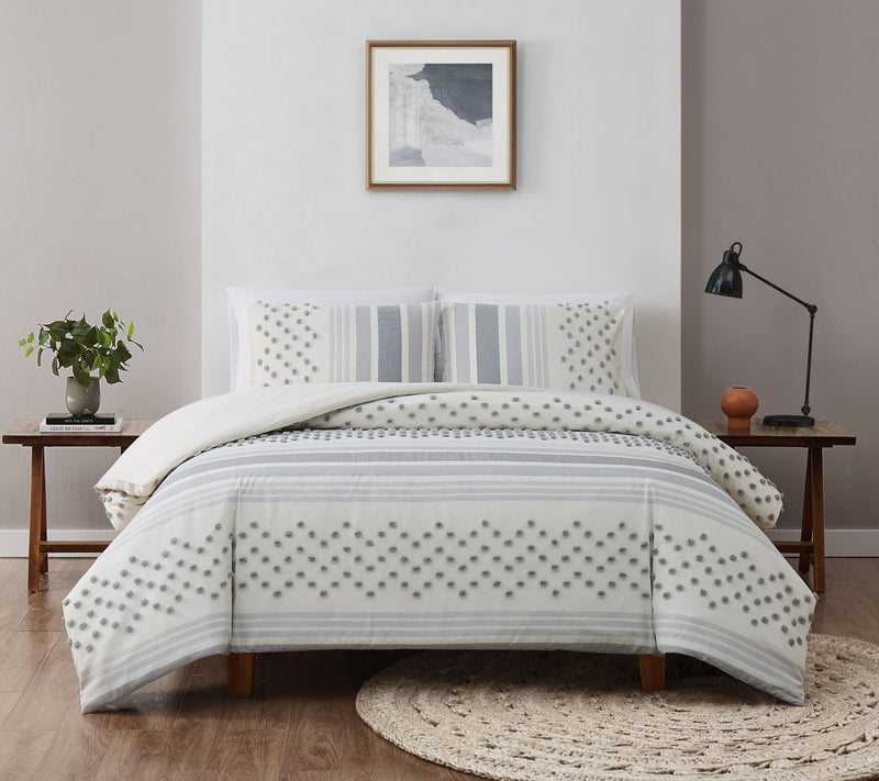 Brooklyn Loom Mia Tufted Texture King Duvet Covr Set — Main view
