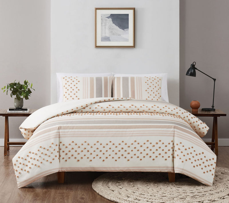 Brooklyn Loom Mia Tufted Texture King Duvet Covr Set — View 5