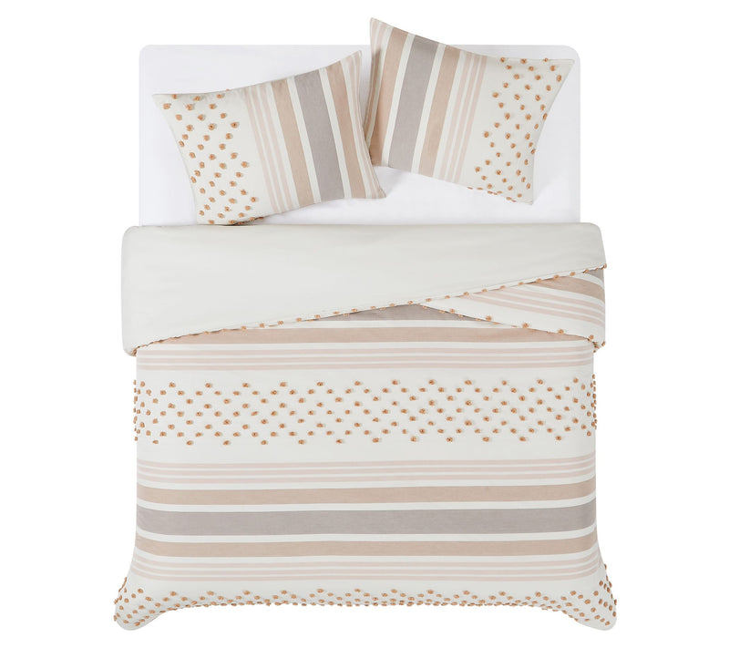 Brooklyn Loom Mia Tufted Texture Full/Queen Duvt Cover Set — View 8