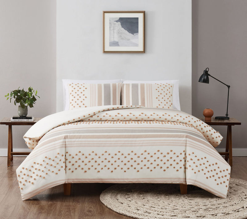 Brooklyn Loom Mia Tufted Texture Full/Queen Duvt Cover Set — View 5